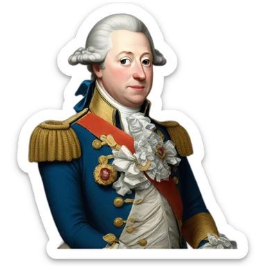 king george III sticker