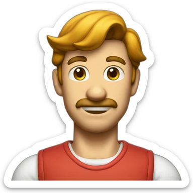 skinny mario sticker