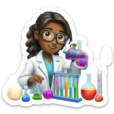 Girl Chemist  sticker