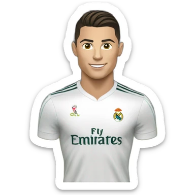 cristiano ronaldo scoring a go9al sticker