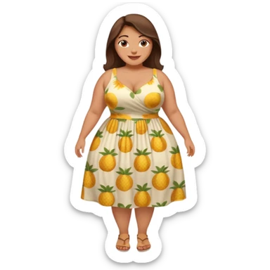 full-figured woman with a large bum sticker