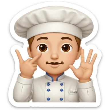 chef's kiss hand gesture without face sticker