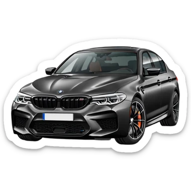 BMW M5 f90 competition all angles in front sticker
