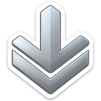 simple chevron up icon sticker