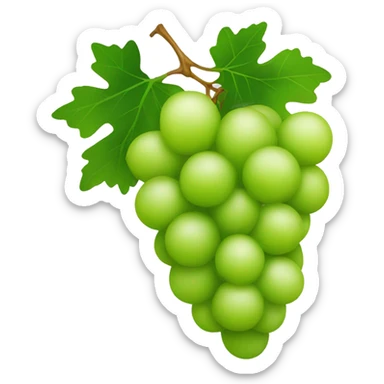 Green grape sticker