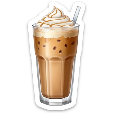 Iced latte without foam  sticker