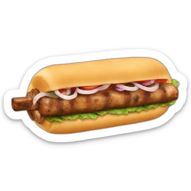 A kebab  sticker