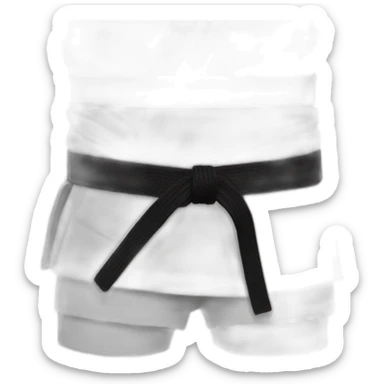 Judo belt sticker