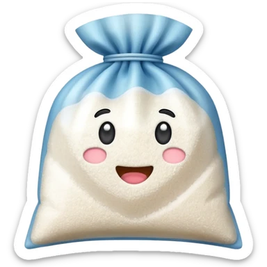 bag of sugar sticker