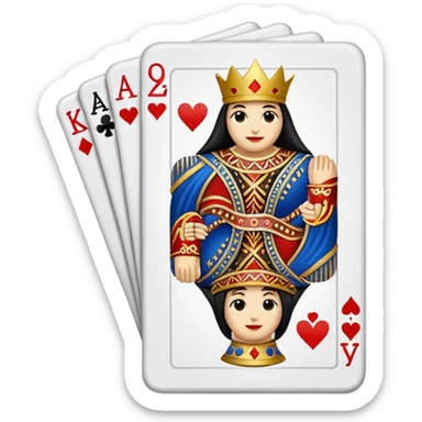playing cards sticker