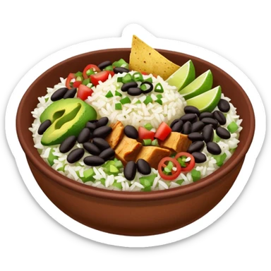 Chipotle bowl sticker