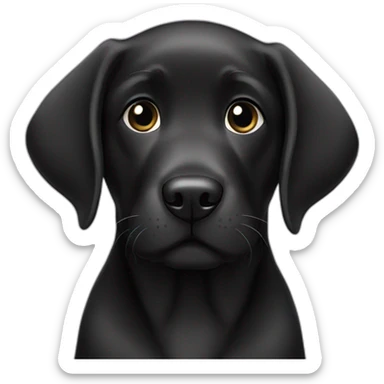 black labrador puppy sticker