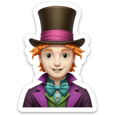 Mad Hatter from Alice in Wonderland movie sticker