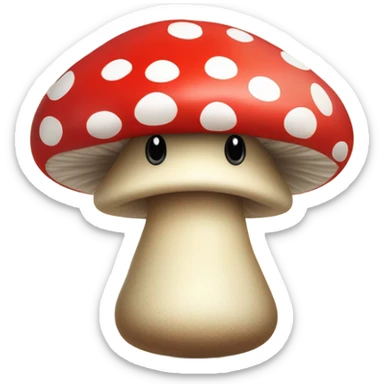 Angry toadstool person yelling  sticker