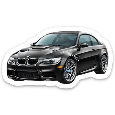 black bmw m3 sticker