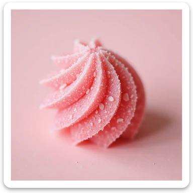 realistic pink sour candy, photorealistic style sticker