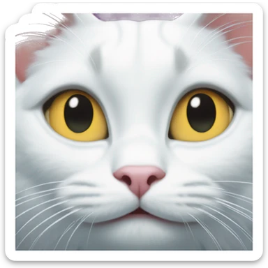 white cat alice in wonderland  sticker