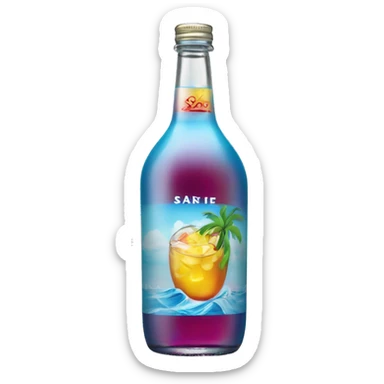 Surfside ice tea vodka can sticker