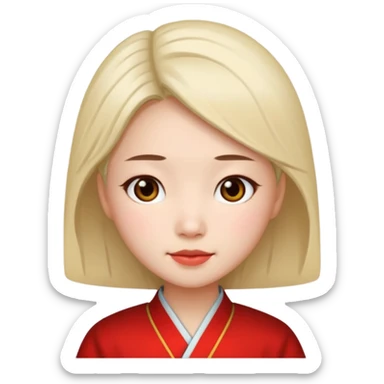 Chinese girl sticker