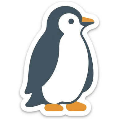 Penguin sticker