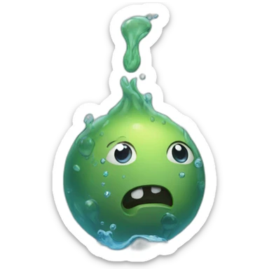 water-being-polluted sticker