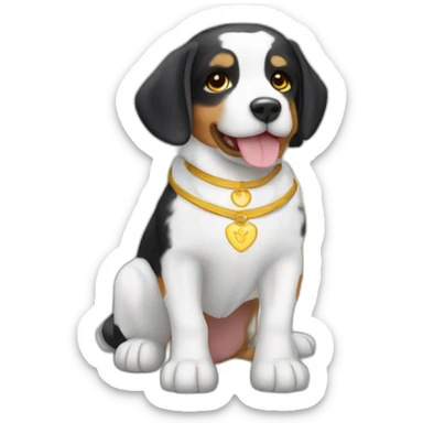 Appenzeller Sennenhund as angel sticker