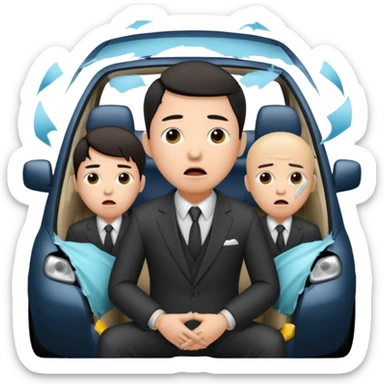 Chinese driver in accident sticker