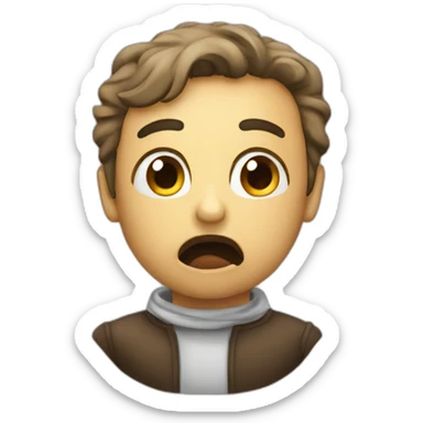 Shh I'm mewing sticker