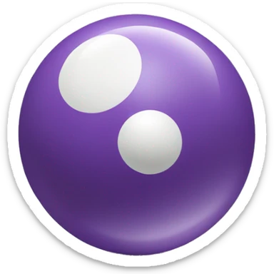 pastel purple eight ball sticker