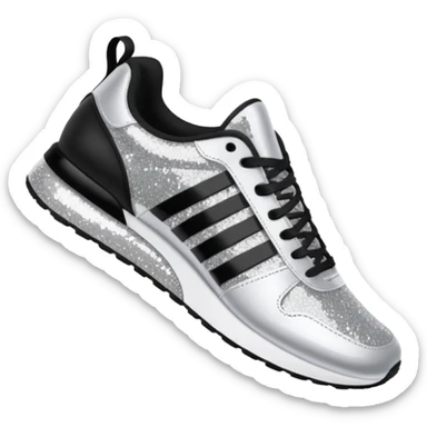glitter running shoes no brand sticker