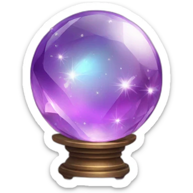 crystal ball gemstones sparkles sticker