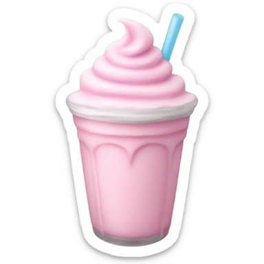 light pink milkshake  sticker
