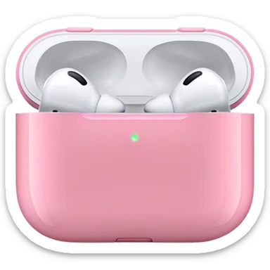 Air pods max pink sticker