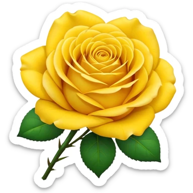 create an yellow rose bouquet sticker