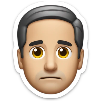 Michael Scott Puzzled Face sticker