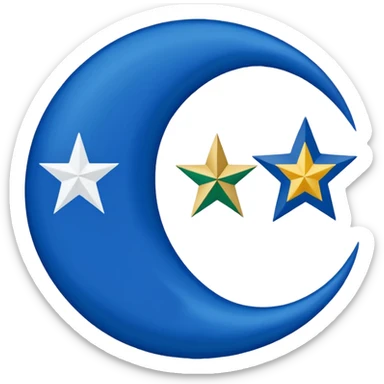 Turkstan flag🇹🇷🔵 sticker