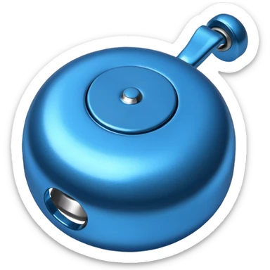 blue bike bell  sticker
