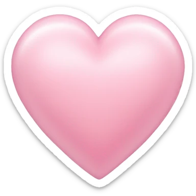 Light pink heart sticker