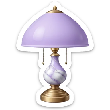 Lavender pastel purple and marble white aesthetic cute dainty find nice pretty vintage lamp sticker