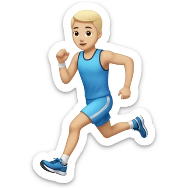 Une personne qui court sticker