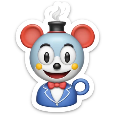 Create a Cup head character
 sticker