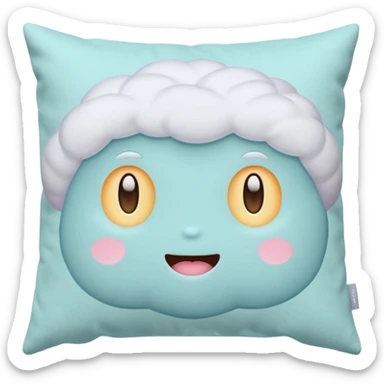 pillow pastel colors sticker