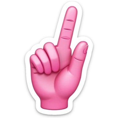 pink middle finger emoji sticker