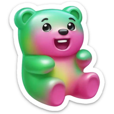 Gummy bear sticker