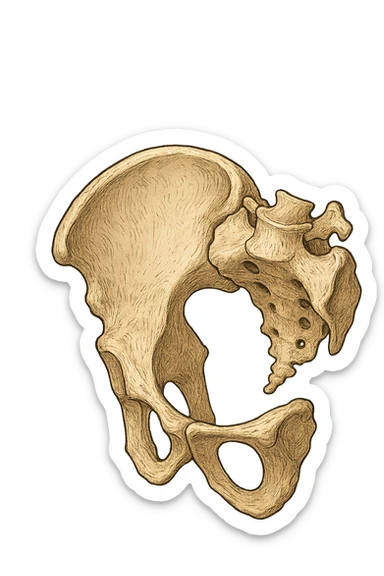 Bacino ruotato in senso orario sticker