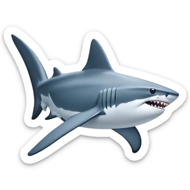 A shark wearing Nike pros and af1 sticker