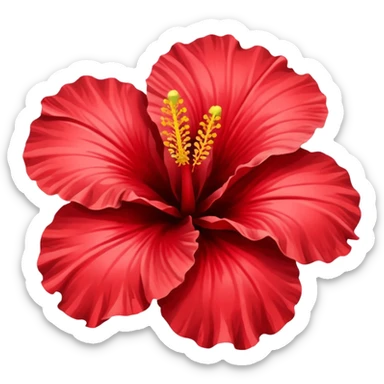 hibiscus flower sticker