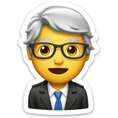 Emoji with passport  sticker