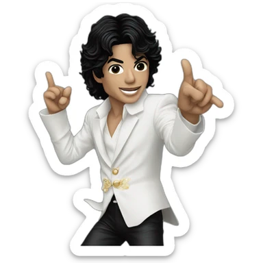 Michael Jackson saltando sticker