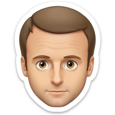 france president emanuel macron sticker